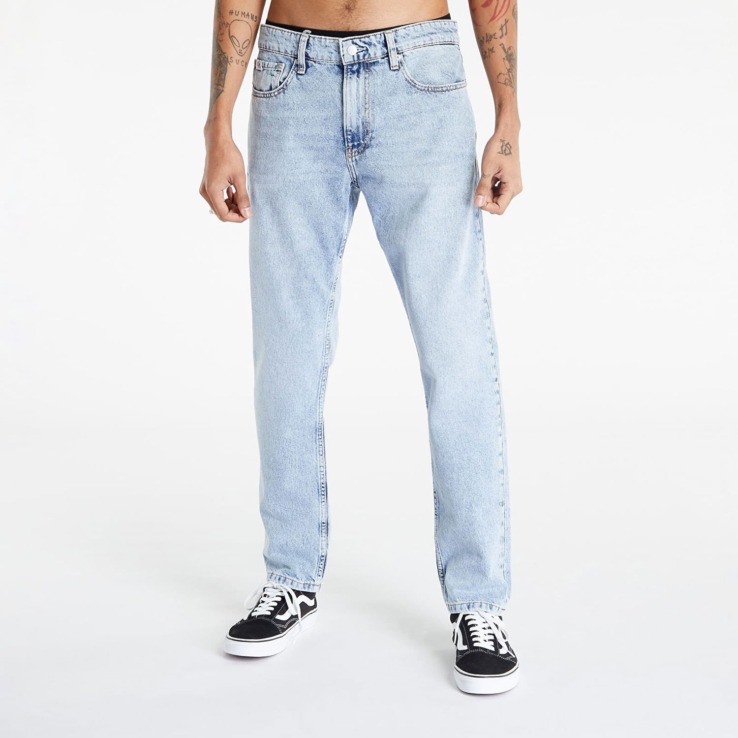 Дънки CALVIN KLEIN Authentic Straight Pants Синьо | J30J323096 1AA, 0