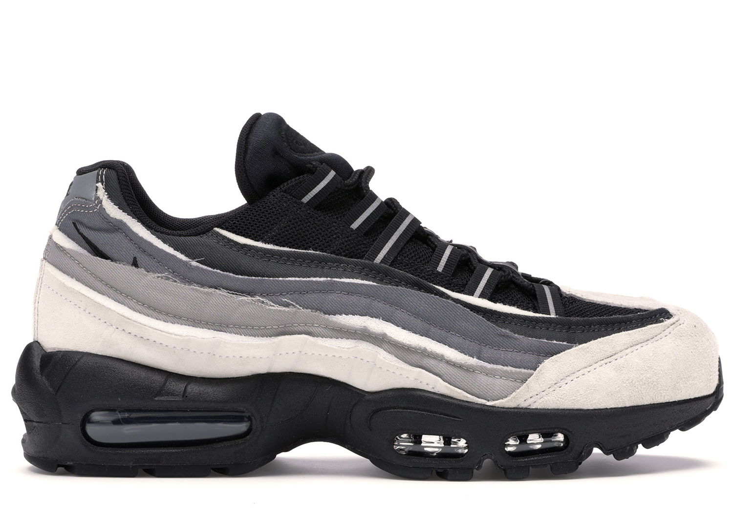 Кецове и обувки Nike Comme des Garcons x Air Max 95 "Black Grey" Черно | CU8406-101, 0