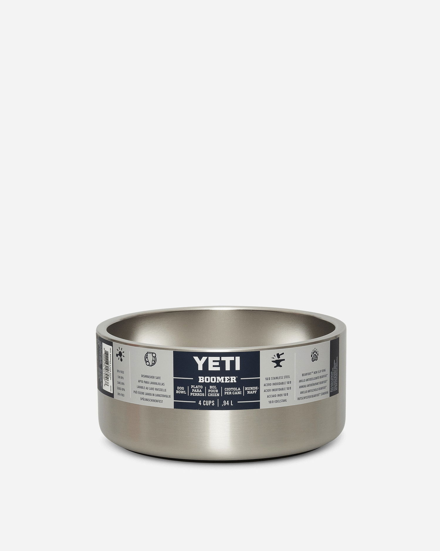 Домашен декор YETI Boomer 4 Cup Stainless Steel Non-Slip Dog Bowl Металик | 70000000236 SS, 1