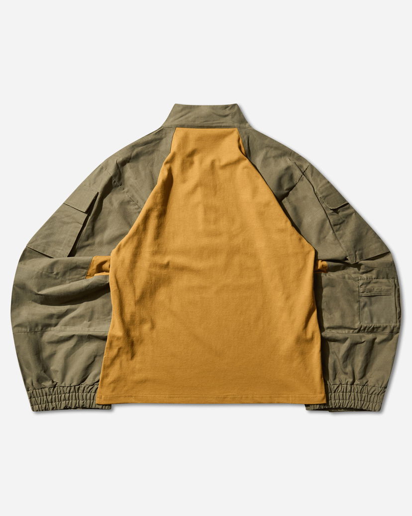 Риза Martine Rose Shrunken Utility Sleeve Shirt Зелено | 669JE06718