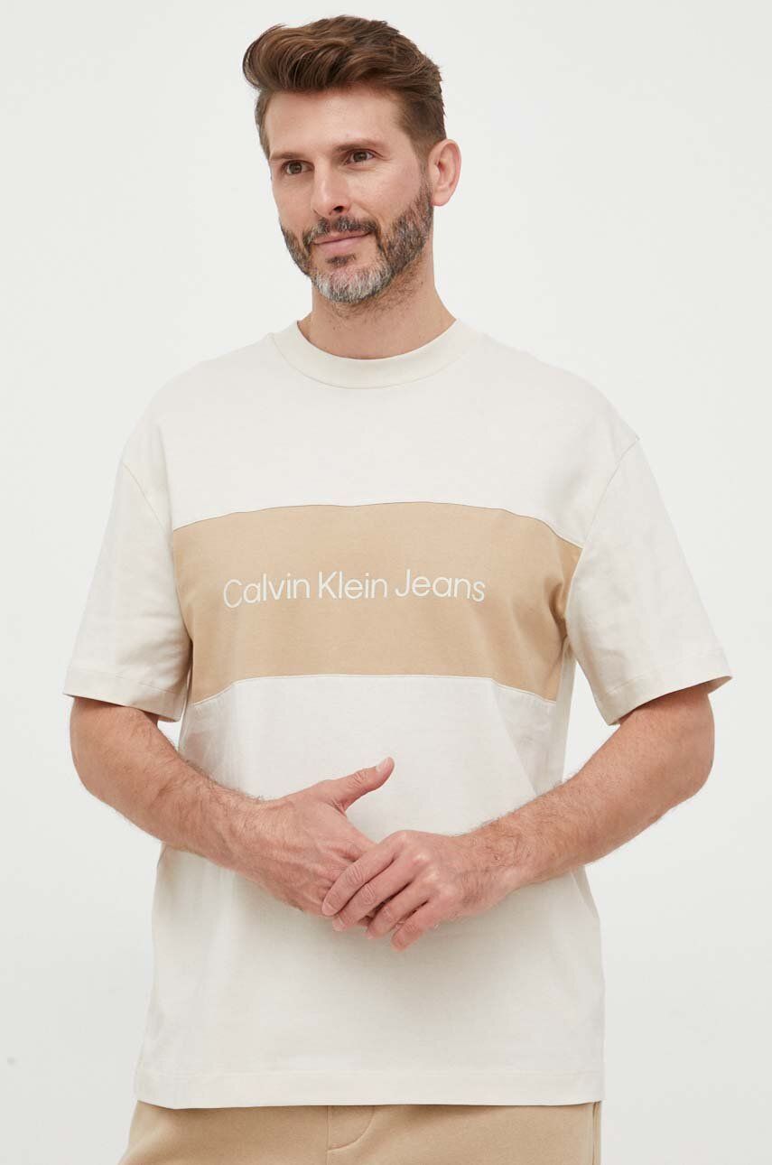 Тениска CALVIN KLEIN Tee Бежово | J30J323760, 0