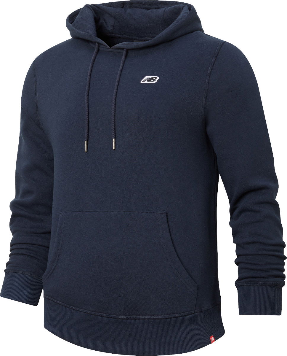 Суитчър New Balance Small Logo Hoodie Тъмно синьо | mt23602-ecl, 0