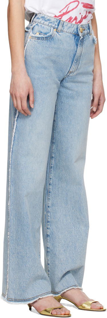 Дънки Balmain Balmain Straight-Leg Jeans Синьо | EF0MI050DF75, 1