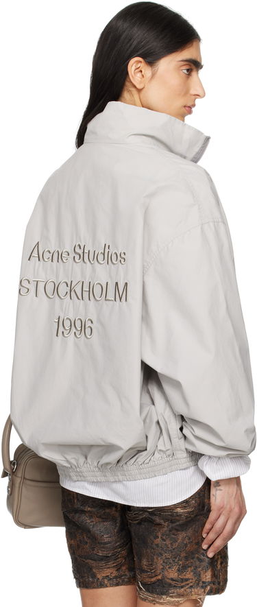 Ветровка Acne Studios Acne Studios Logo Zip Up Jacket Сиво | B90800-, 2
