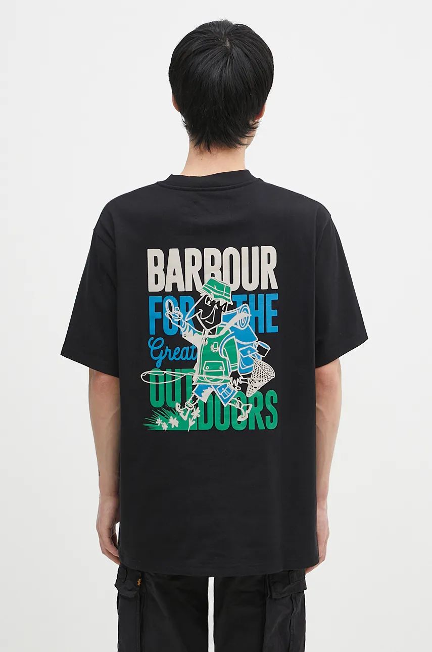 Тениска Barbour Leonard Graphic T-Shirt With Print Черно | MTS1353, 0