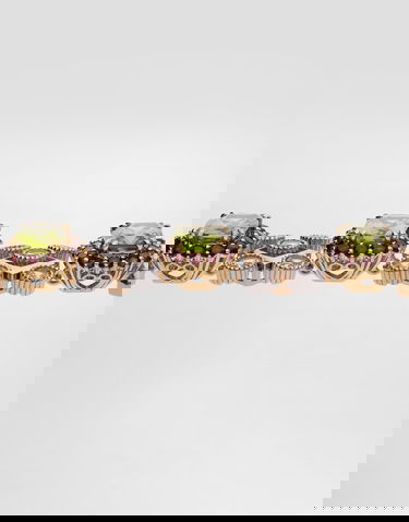 Гривна Dolce & Gabbana Dolce & Gabbana Peridot and Crystal Embellished Chain Bracelet Многоцветен | WBSA6GWPER187583, 2