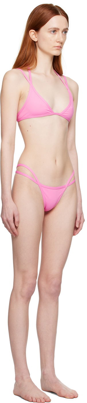 Бански The Attico Attico Double Strap Bikini Розово | 233WBB62 PA21, 1
