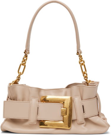 Дамска чанта Balmain Balmain Mini Anthem Shoulder Bag Бежово | EN0AE994LMXL, 0