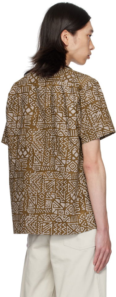 Риза BEAMS BEAMS PLUS Batik Print Shirt Кафяво | 3801-0111-139, 2