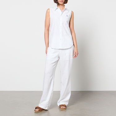 Панталони Polo by Ralph Lauren Ralph Lauren Sleeveless Cotton Canvas Shirt Бяло | 211906520001, 0