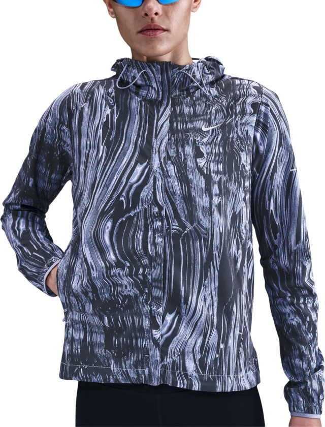 Swift Abstract Print Hooded Jacket