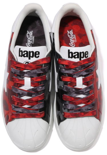Кецове и обувки BAPE Coca-Cola x Skull Sta "Red Black" Червено | 1J73191917, 2