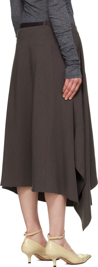 Пола OUR LEGACY Our Legacy Spinnaker Midi Wrap Skirt Кафяво | W2254SCP, 2