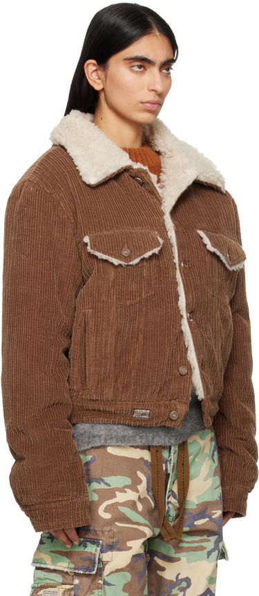 Яке ERL Sherpa Corduroy Trucker Jacket Кафяво | ERL09J003, 2