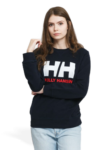 Суитчър Helly Hansen Logo Crew Sweat Тъмно синьо | 34003 597