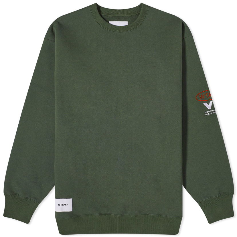 Суитчър WTAPS 18 VUA Crew Sweat Зелено | 232ATDT-CSM18-GR