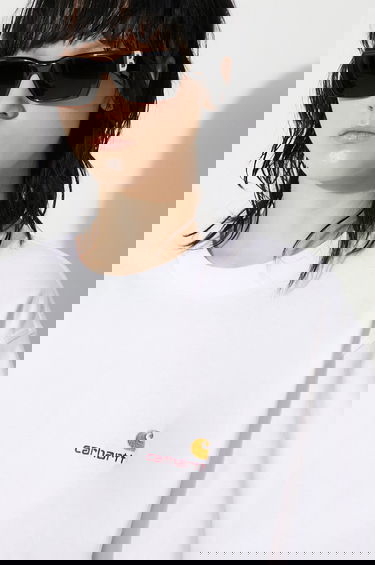 Тениска Carhartt WIP S/S American Script T-Shirt Черно | I032218.02XX, 4