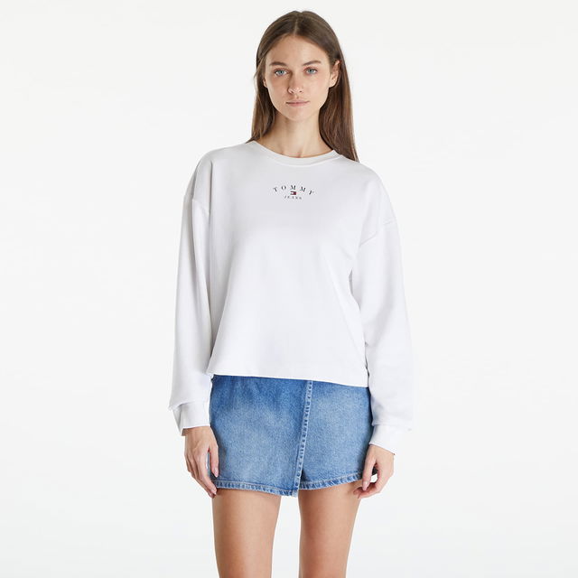 Essential Logo 2 Crewneck Sweatshirt White