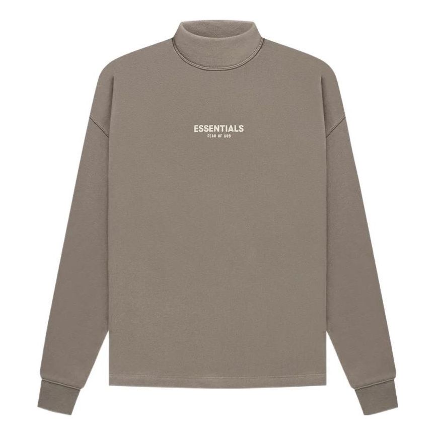 Пуловер Fear of God Essentials Relaxed Mockneck Sweatshirt Кафяво | FOG-SS22-093, 0
