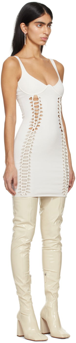 Pокля Dion Lee Dion Lee Braided Minidress Бяло | A7801PS24, 1