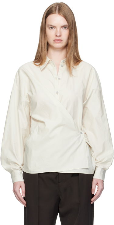 Риза LEMAIRE Straight Collar Twisted Shirt Бяло | SH1141 LF1500, 0