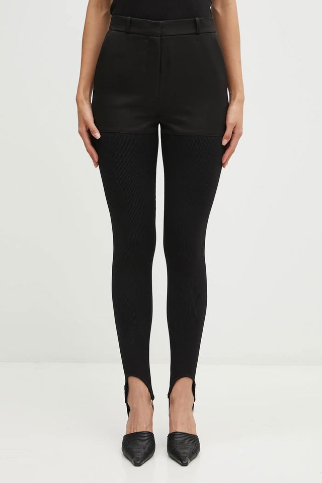Hybrid Rib High Waist Snug Fit Stirrup Leggings