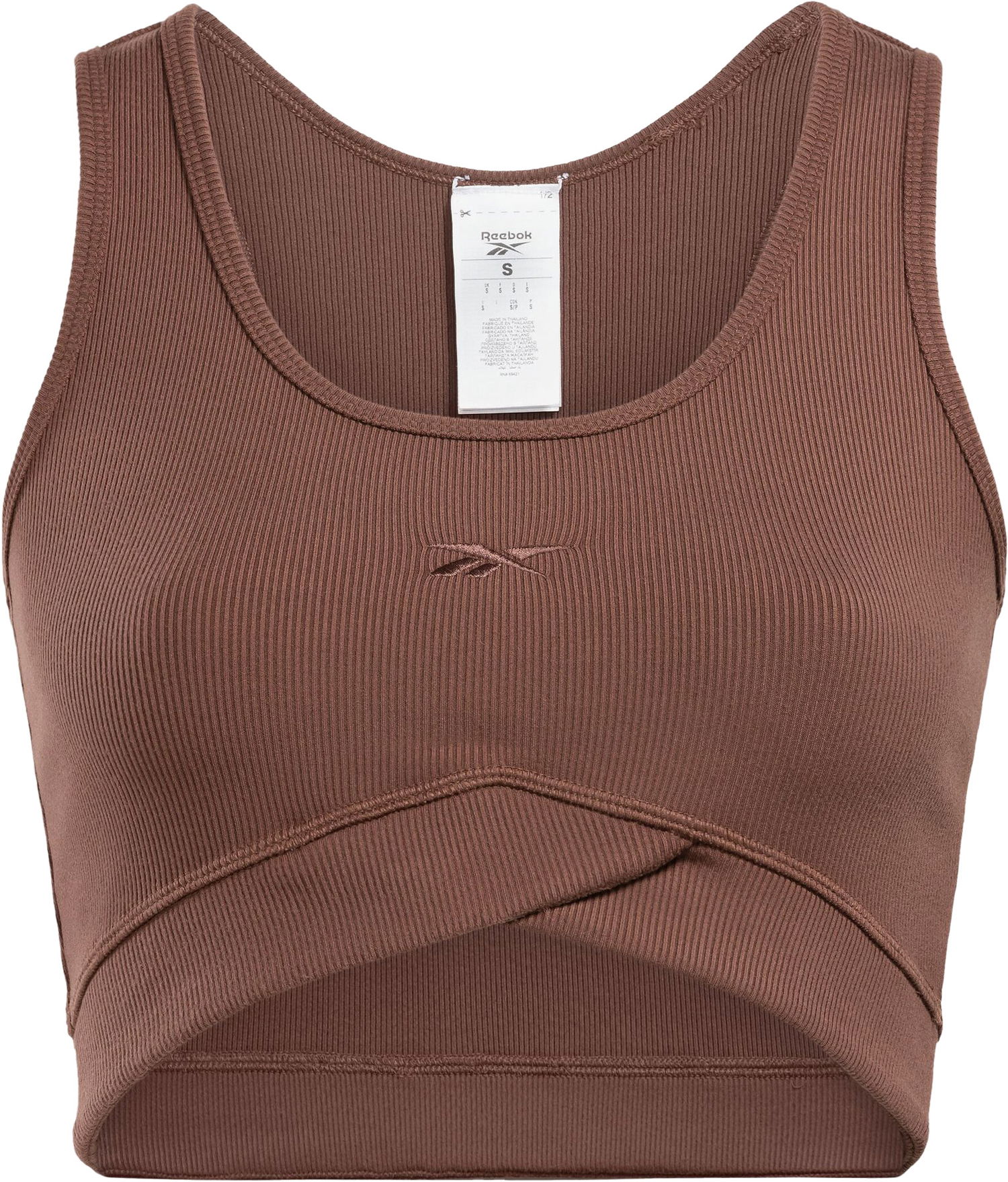 Потник Reebok Reebok Studio Rib Crop Tank Top Кафяво | 100075385, 1