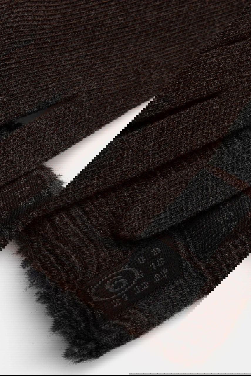 Ръкавици Maison Margiela MM6 Maison Margiela Long Knitted Wool Blend Gloves Кафяво | S62TS0078.M13198.144, 1