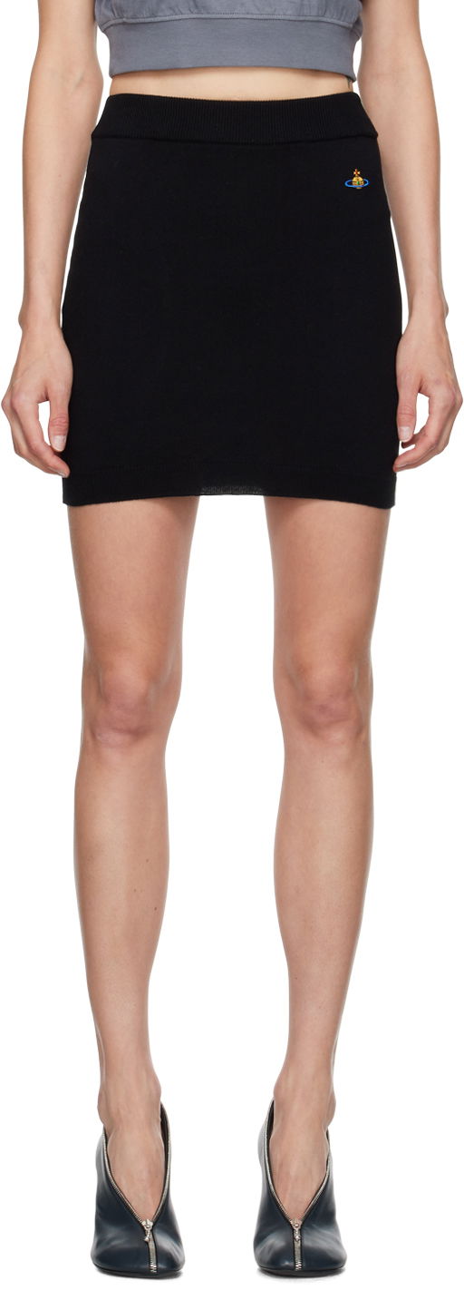 Пола Vivienne Westwood Knit Miniskirt Черно | 1802000Q-Y001V-