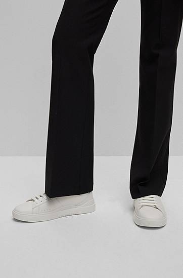 Облекло BOSS HUGO Cupsole Leather Бяло | 50499253, 1