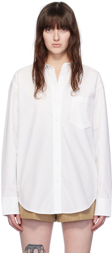 Риза Alexander Wang Pocket Shirt Бяло | 4WC2241482, 0