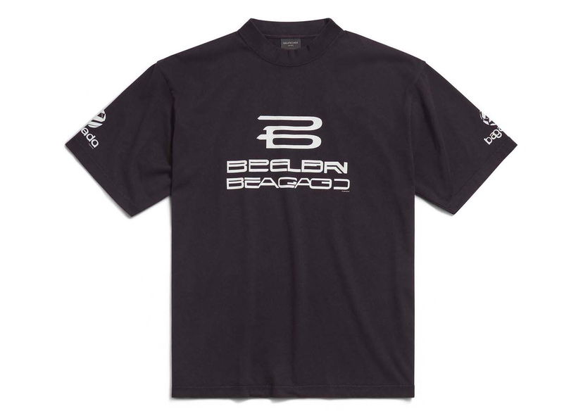 Тениска Balenciaga AI Generated Medium Fit T-shirt Black Черно | 764235 TQVG1