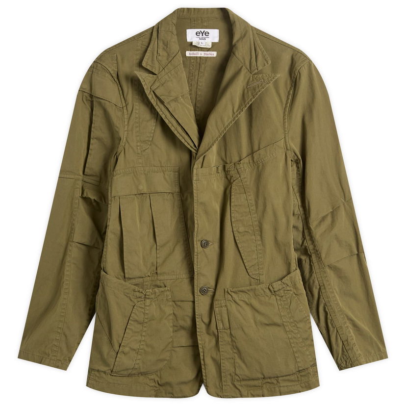Яке Junya Watanabe Junya Watanabe MAN x Needles Cotton Nylon Oxford Jacket, Size Medium Зелено | WP-J901-100-1