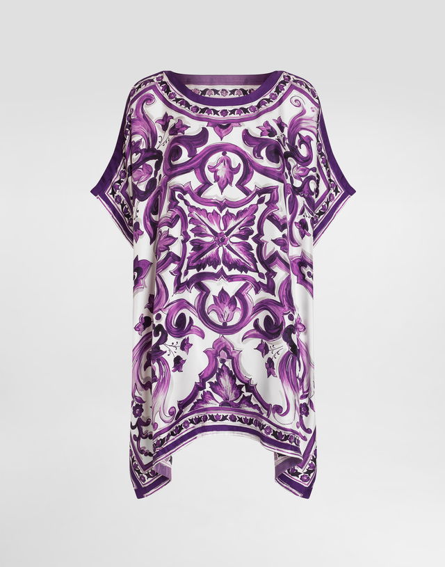 Dolce & Gabbana Majolica-Print Twill Kaftan