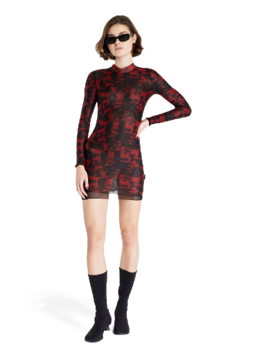 Pокля Wasted Paris W Dress Threat Allover Многоцветен | over Red/ Black