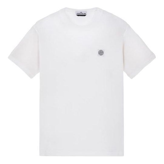 Тениска Stone Island Compass Badge T-Shirt Бяло | 101523757-A0001, 0