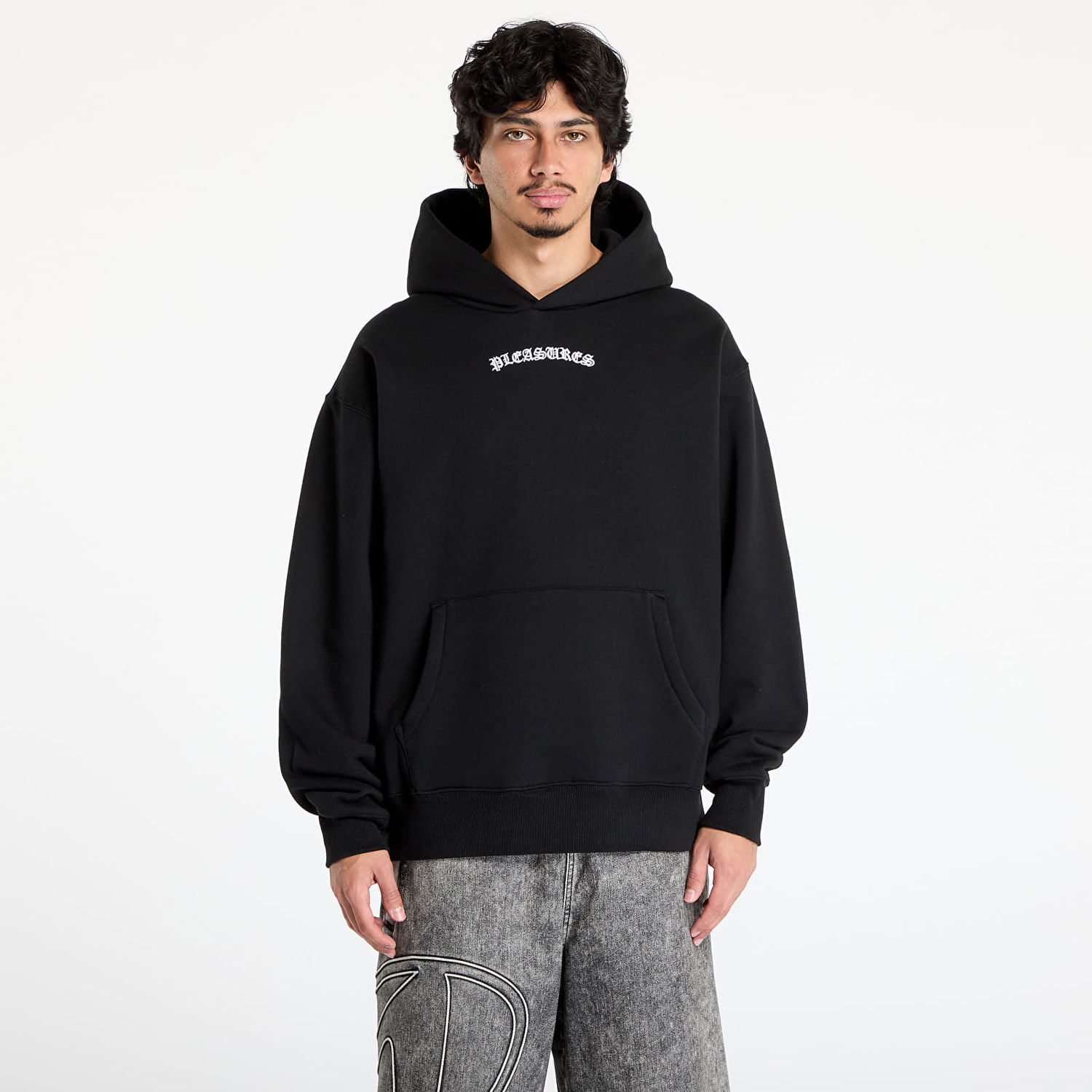 Суитчър Pleasures PLEASURES Neural Hoodie Черно | P25SU010 BLACK, 0