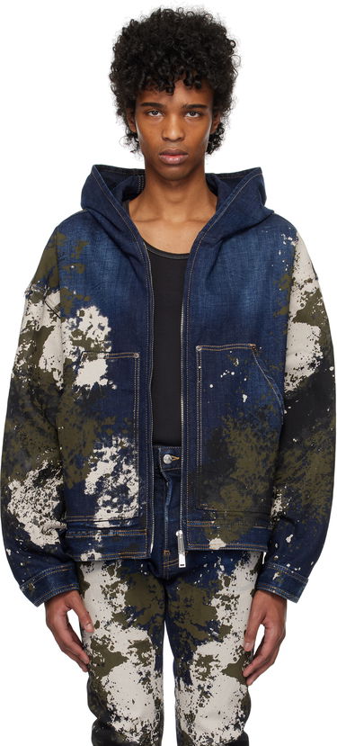 Суитчър DSQUARED2 Dsquared2 Workwear Zipped Denim Jacket Синьо | S74AM1559_S30664, 0