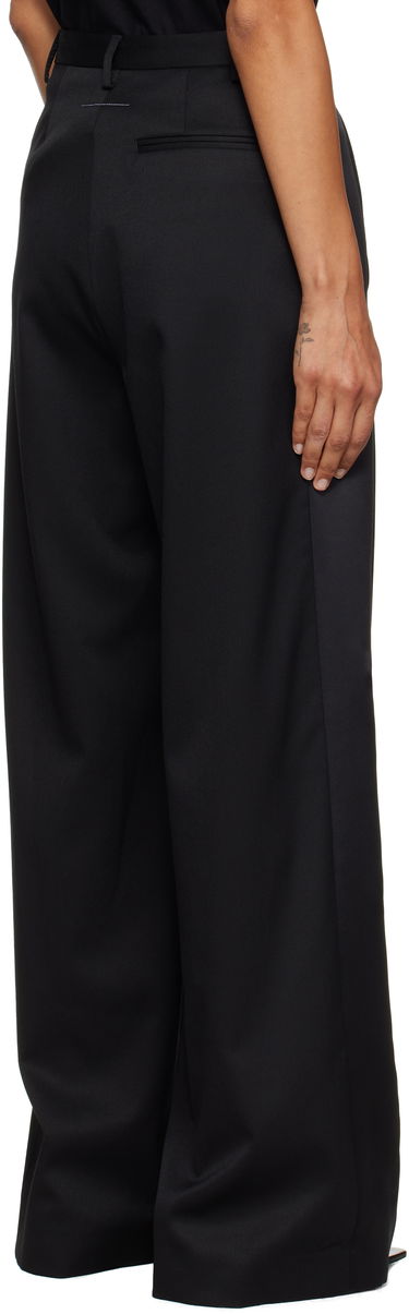 Панталони Maison Margiela MM6 Maison Margiela Tailored Wool Wide-Leg Trousers Черно | S52KA0541 S47848, 2