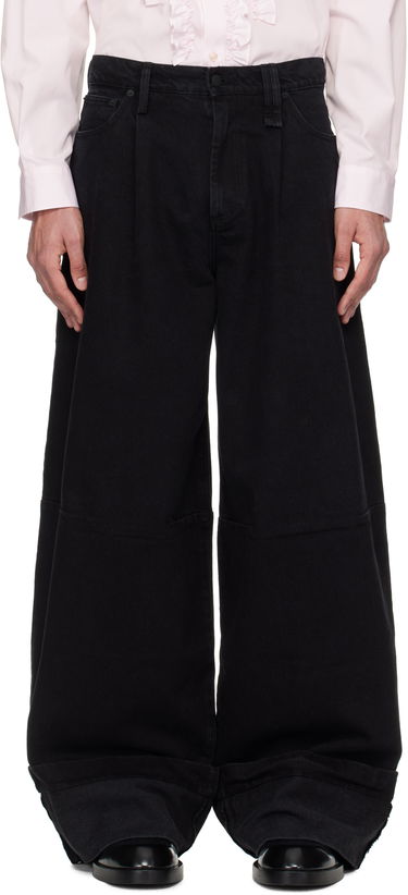 Дънки Simone Rocha Simone Rocha Embellished Puddle Jeans Черно | 4131B 1239, 0