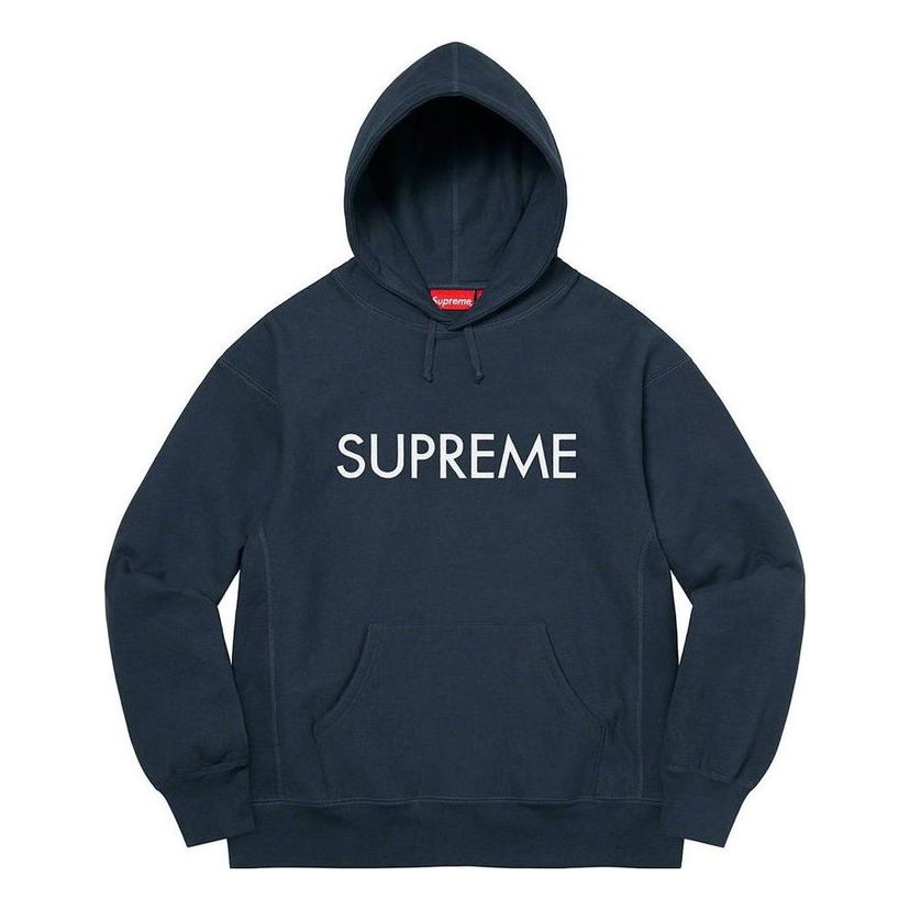 Суитчър Supreme Capital Hooded Sweatshirt Тъмно синьо | SUP-FW22-087
