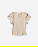 Ribbed Logo Patch Baby T-Shirt
