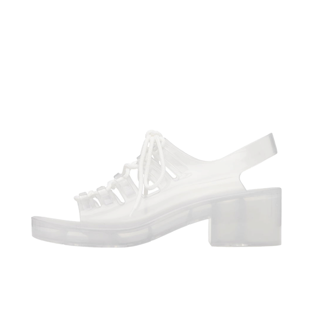 Pudding Jelly Heeled Sandals "Off White"