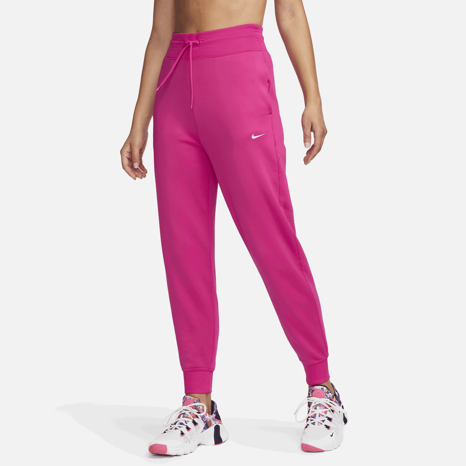 Спортни панталони Nike Therma-FIT One High-Waisted 7/8 Trousers Розово | FB5431-615, 0
