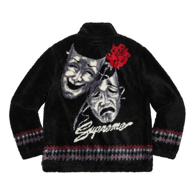 Пуловер Supreme Drama Mask Fleece Jacket Черно | SUP-SS20-386