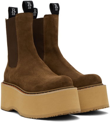 Облекло R13 R13 Double Stack Chelsea Boots Кафяво | R13S0245-07, 3