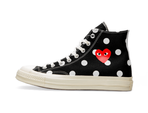 Кецове и обувки Converse Comme des Garçons PLAY x Chuck Taylor All-Star 70s Hi Черно | 157250C