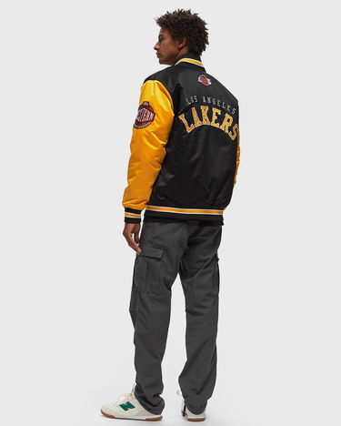 Яке бомбър Mitchell & Ness NBA Heavyweight Satin Jacket VINTAGE LOGO LOS ANGELES LAKERS Черно | JK8453-LALBLCK, 1