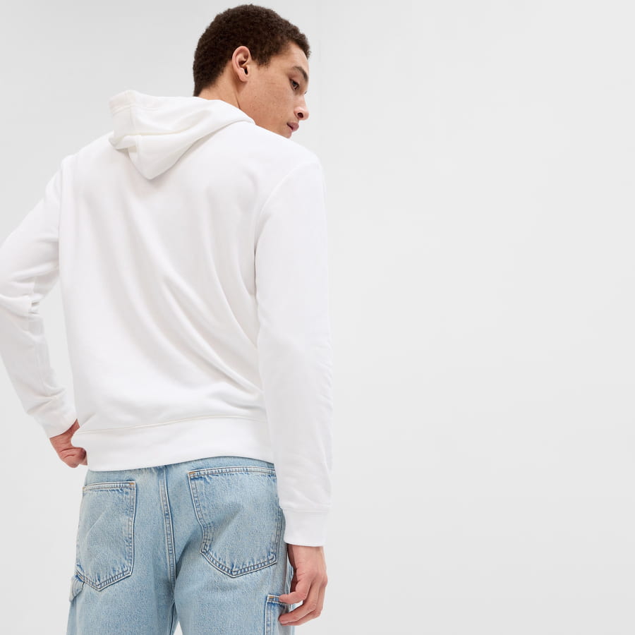 Суитчър GAP Mini Arch Hoodie Бяло | 561930-01, 1