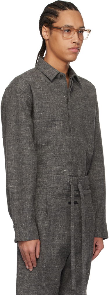 Комбинезон Fear of God Fear of God Button Up Tie-Waist Shirt Сиво | FGE250-501CWL, 1